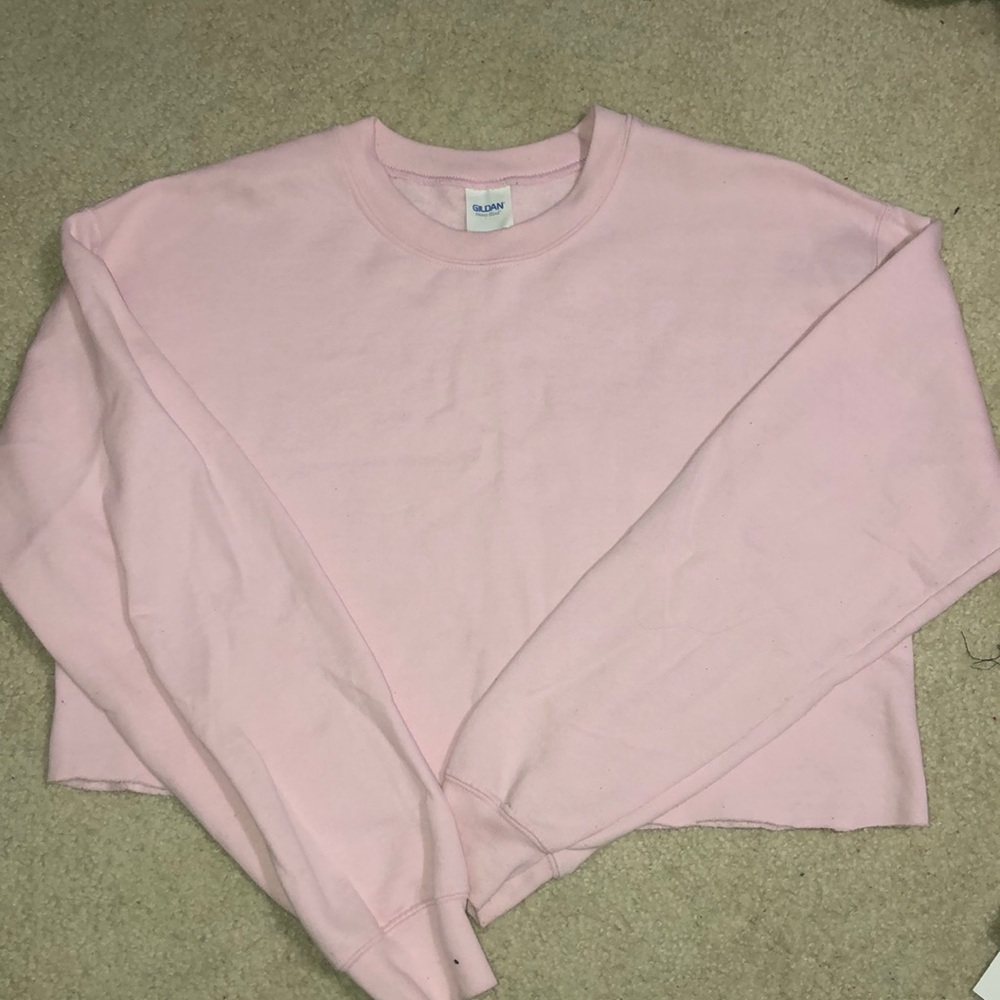 CROPPED PINK SWEATSHIRT